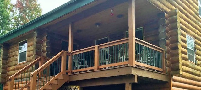 Authentic 3 Level Log Cabin. 3 Bedrooms, 3 Baths