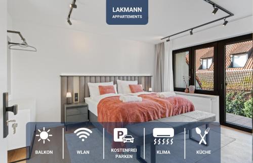 1-2 Personen - Parkplatz - Fahrradgarage - Zentrum - Küche - Balkon - Klima