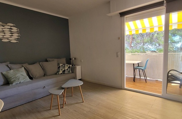 10 meters from the beach terrace overlooking the sea