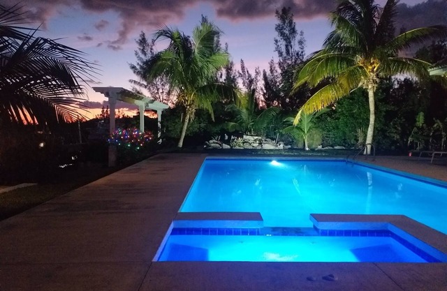 14ft Centre consul boat and car included Waterfront property with pool.