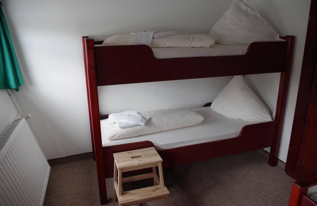 2-bed cabin on a residential vessel