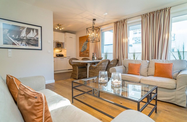 2-room first floor apartment with terrace. - Only 300 meters to the beach!