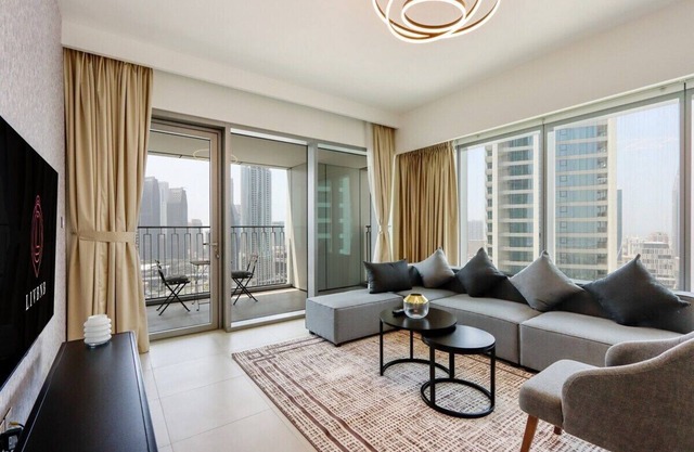 3+1 Apt | Burj View | Direct Mall Access by Livbnb
