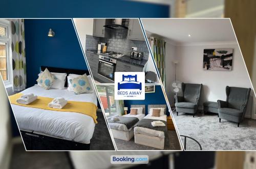 3 Bedroom Cosy Bungalow By Beds Away Short Lets & Serviced Accommodation Chalgrove With Outdoor Dining Area