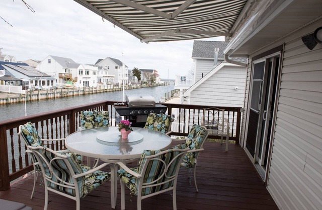 4 bedroom house with gorgeous views of Barnegat Bay and 71 foot bulkhead