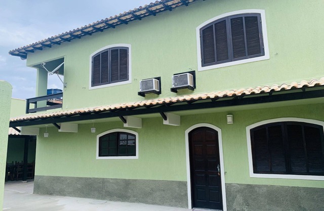 4 bedrooms, with air conditioning, barbecue and payment in 12 x the card.