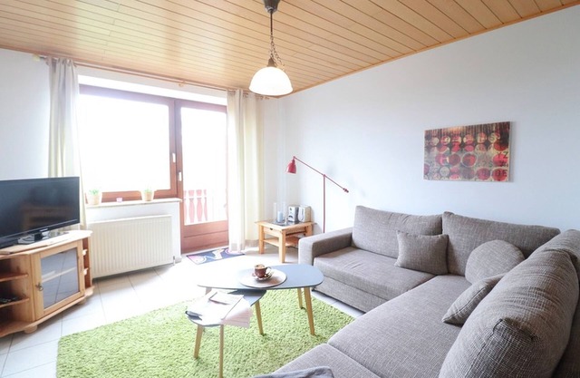 4-star vacation apartment Waldblick with balcony & countryside view