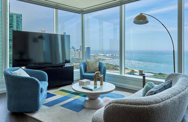 43rd-Floor Luxury Escape + Lake Views