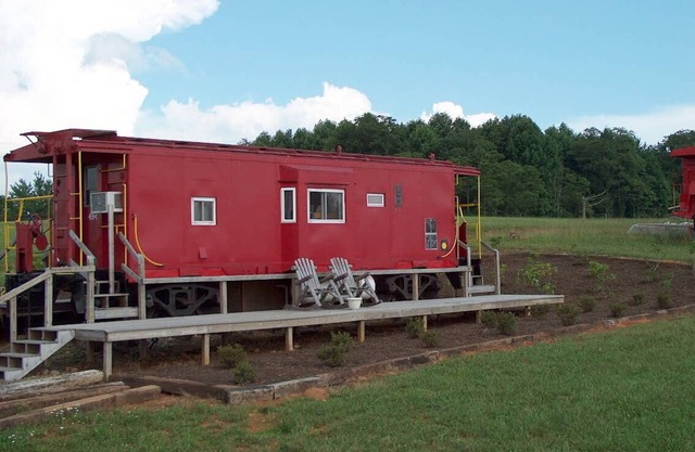 #494 - Authentic Railroad Cabooses And Depot Just Off The Blue Ridge Parkway