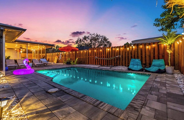 4BD Saltwater Pool Home near Beaches w/Game Room & Arcade