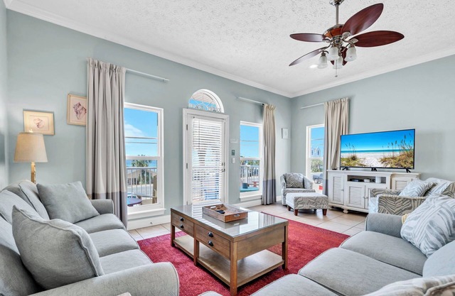 🌊50ft to Beach~Balcony w/Gulf Views~Rest-A-While 201