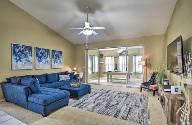 6 Mi to Waterfront Park: Private Palm Coast Escape