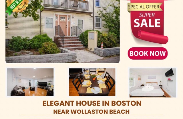 74L - 2BR Quincy - Cozy Couple Hideout near Wollaston Beach