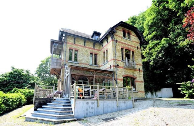 A beautiful Art Nouveau house with an enormous garden.