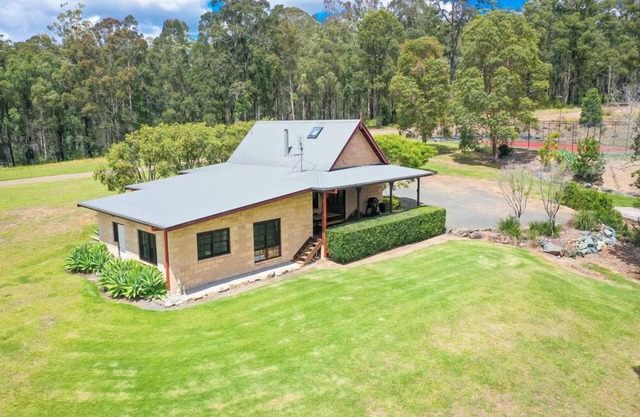 A beautiful split level sandstone and cedar cottage.
