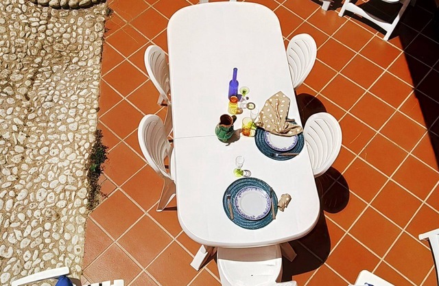 A few steps from the white beach, crystal clear sea