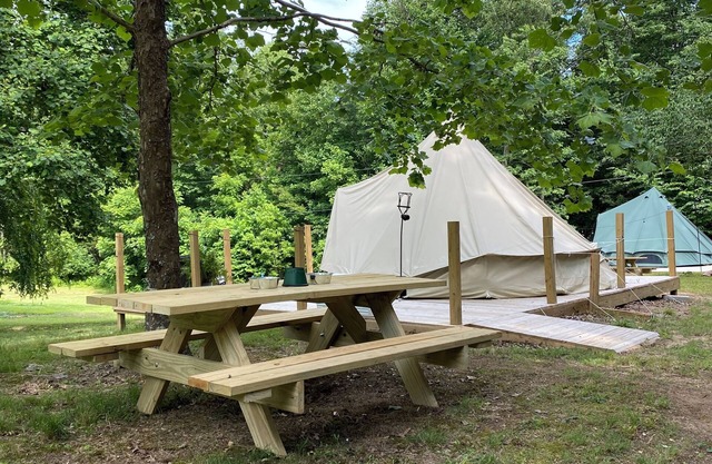 A place for peace… relaxing yurts, pet friendly on a holistic farm in Western NC