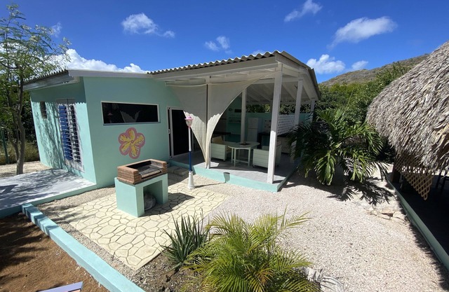 A quaint Bavarian garden shed in the middle of the Caribbean