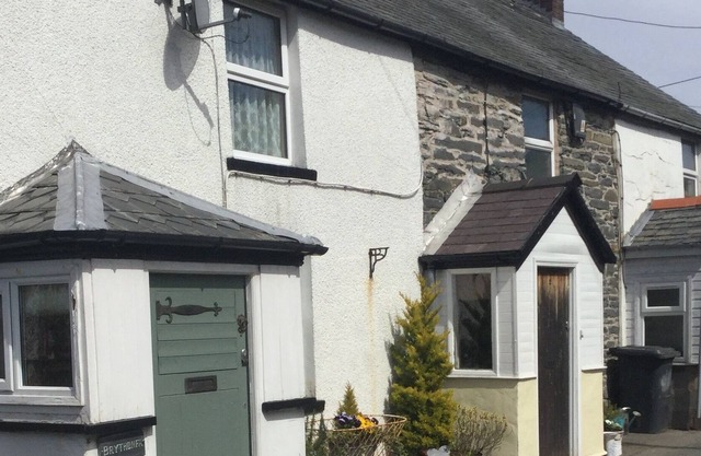 A stone built two bedroom cottage in the Snowdonia area overlooking a river.