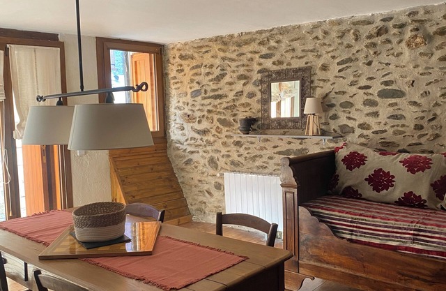 A stone cocoon just 10 minutes from the hot springs and hiking trails.