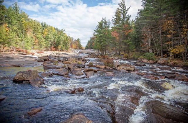 Adirondack River Lodge/Spectacular Waterfalls/Natural swimming pools.