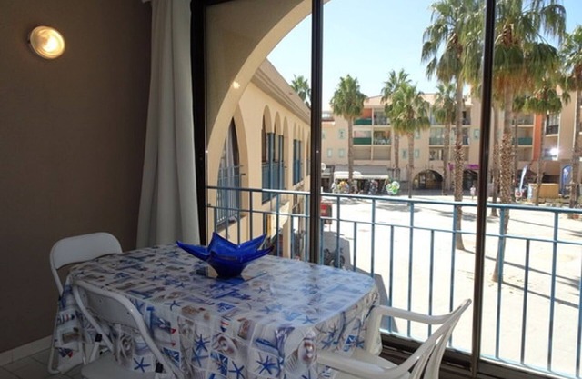 Air-Conditioned Studio for 3 with Loggia at Port Argelès, Close to Beach