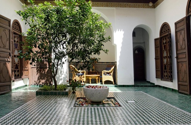 An exclusive traditional riad, featured in major art magazines