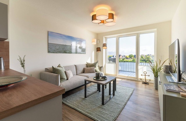 Apartment "Ankergold" with Dike View, Balcony & Wi-Fi