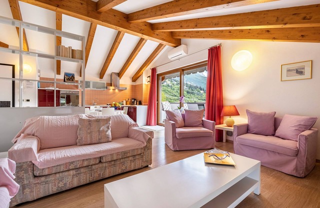 Apartment 'Attic Rosa with Private Terrace' with Mountain View, Wi-Fi and Air Conditioning