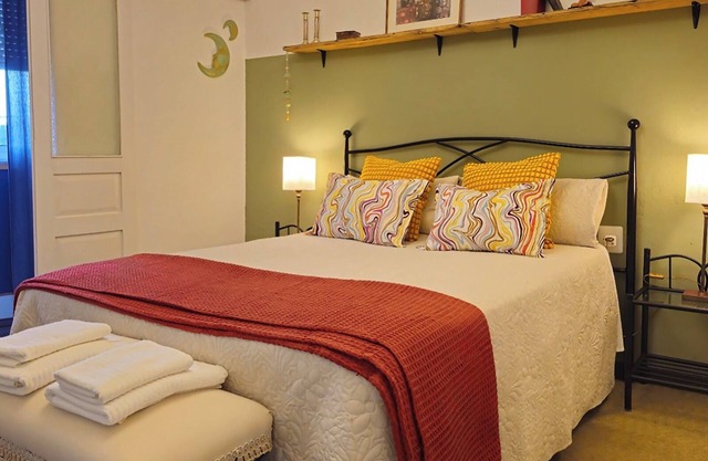 Apartment in charming restored village house, art & patio, relaxation.