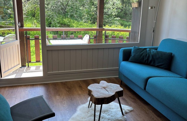Apartment in the center of Féclaz ski resort with swimming pool