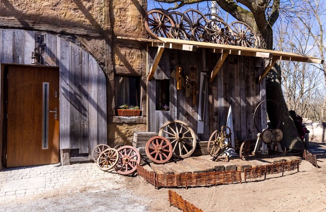 Apartment in the wheel maker's house on the bottom left