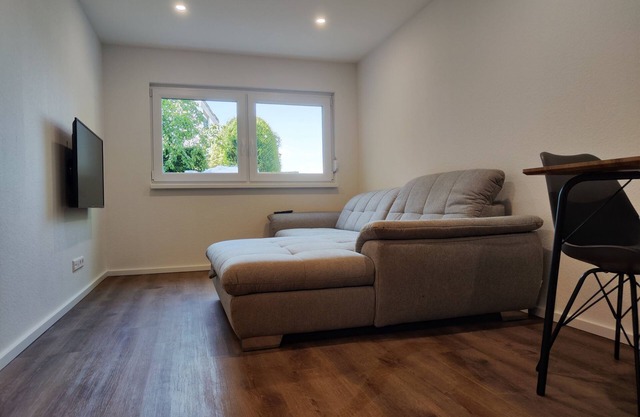 Apartment with bedroom and sofa bed