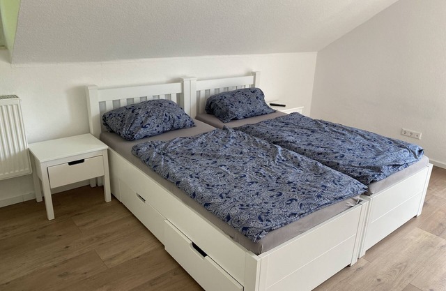 Apartment with bedroom, kitchen and bathroom