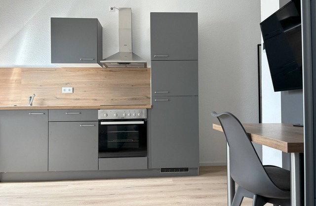 Apartment with kitchen and bathroom