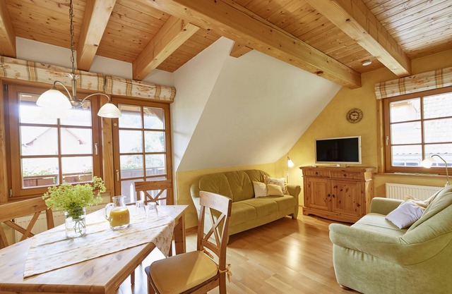 Apartment with the natural charm of the Black Forest fir and attention to detail