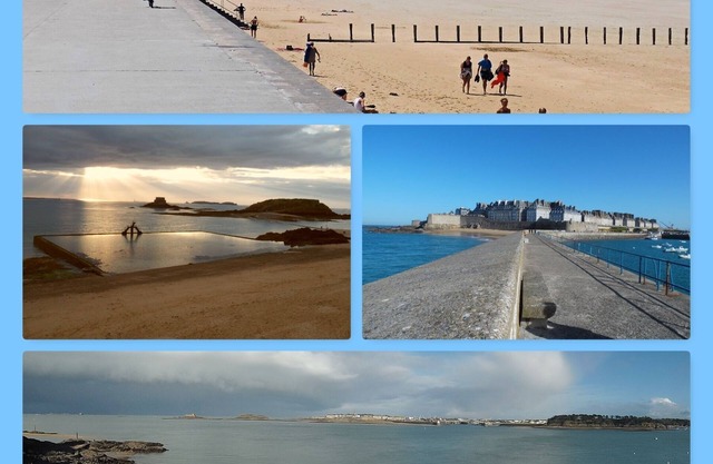 Apt 4/5 pers. 30m from the sea Saint-Malo prox. beach Sillon, intramuros, spa