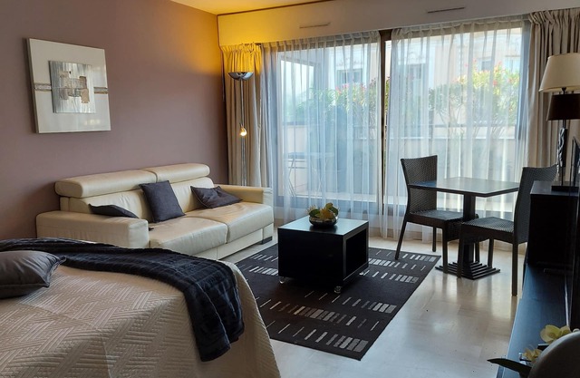 At the prestigious Gray d'Albion, large studio with open sky terrace