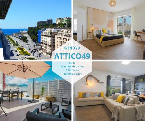 Attico 36 e 49 terrazza vista mare e parcheggio grande