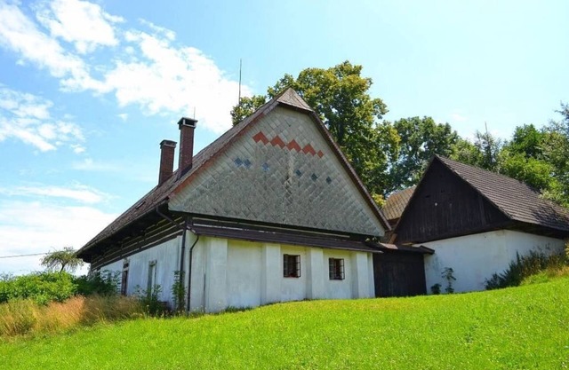 Autentická horská chalupa ze 17. století s vnitřním dvorem - Kundratice