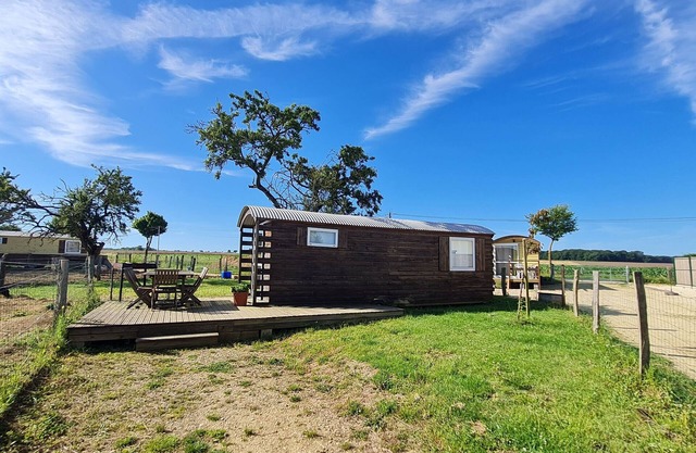 Authentic caravan in nature near Nancy