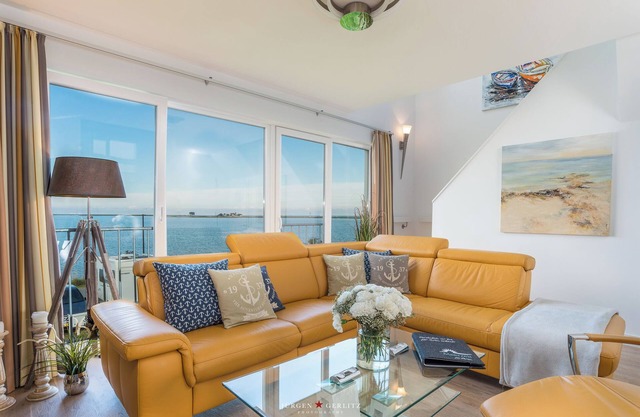Baltic Sea vacation apartment "Quarterdeck": south-facing terrace & sea view. - Dog welcome