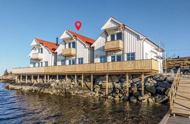 Beach front home in Smøla with kitchen