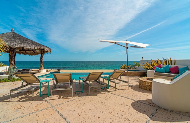 Beachfront 4BD Villa with a Wrap Around Upper Terrace and a Private Pool