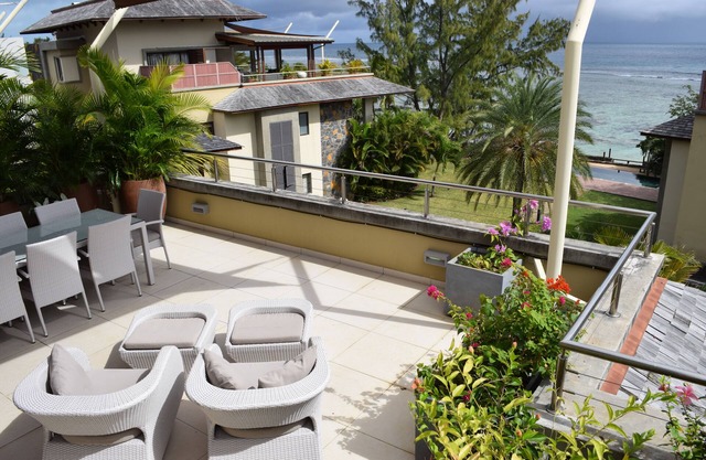 Beachfront apartment with stunning sea views.