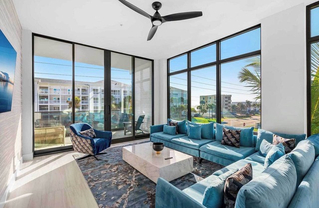 Beachside Breeze | Chic NEW Beachfront Condo w Ocean Views, Balcony & Luxe Decor