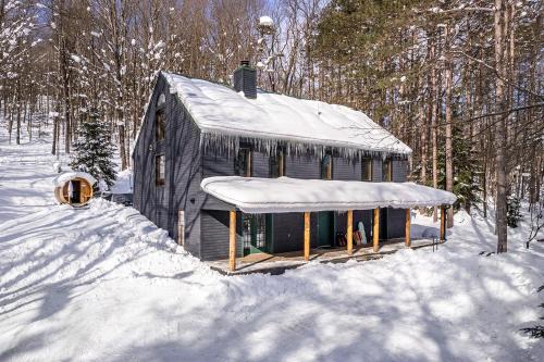 Beautiful chalet on 5 acres - 2 min to Village! Hot-Tub, Sauna, Fire Pit!