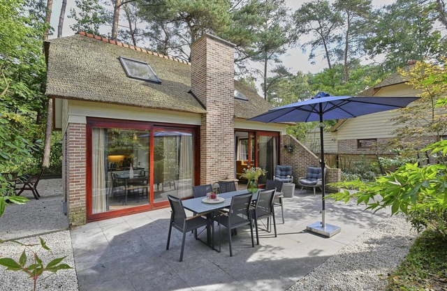 Beautiful house in the woods on park by water