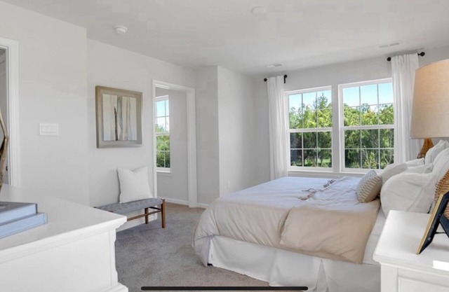 Beautiful master bedroom suite w/ King bed and attached bathroom!