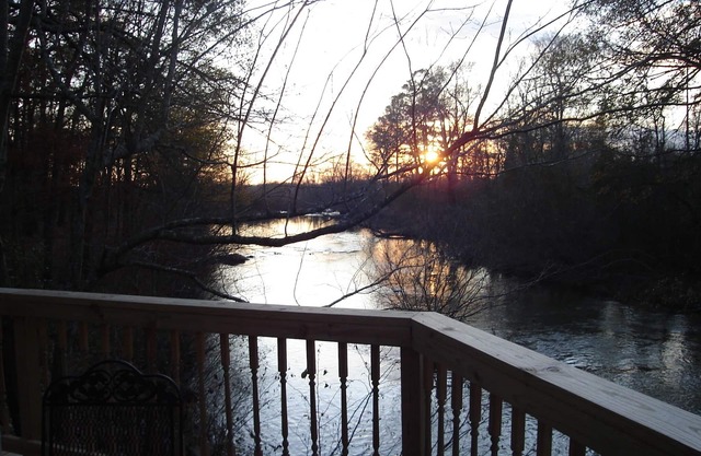 Beautiful sunsets, Romantic, Secluded, Fish from the deck. Lots of wildlife.